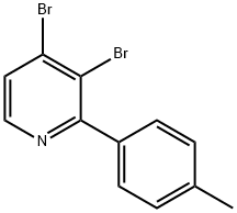 3,4-Dibromo-2-(4-tolyl)pyridine Structure