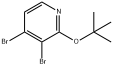 3,4-Dibromo-2-(tert-butoxy)pyridine Structure
