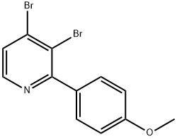 3,4-Dibromo-2-(4-methoxyphenyl)pyridine Struktur