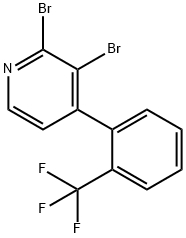 2,3-Dibromo-4-(2-trifluoromethylphenyl)pyridine Structure