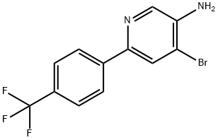 4-Bromo-3-amino-6-(4-trifluoromethylphenyl)pyridine Struktur