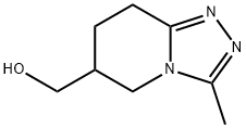 1,2,4-Triazolo[4,3-a]pyridine-6-methanol, 5,6,7,8-tetrahydro-3-methyl- 结构式