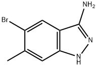 5-溴-6-甲基-1H-吲唑-3-胺, 1388048-55-2, 结构式