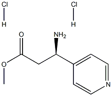 METHYL (3R)-3-AMINO-3-(4-PYRIDYL)PROPANOATE DIHYDROCHLORIDE Structure