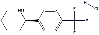 (2R)-2-[4-(TRIFLUOROMETHYL)PHENYL]PIPERIDINE HYDROCHLORIDE Structure