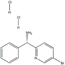 (S)-(5-bromopyridin-2-yl)(phenyl)methanamine dihydrochloride,1391586-32-5,结构式
