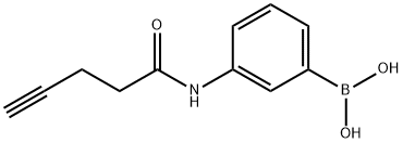 (3-(pent-4-ynamido)phenyl)boronic acid 结构式