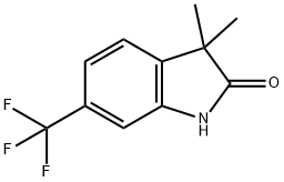 3,3-Dimethyl-6-(trifluoromethyl)-2-indolinone Struktur