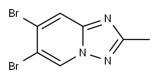 6,7-dibromo-2-methyl-[1,2,4]triazolo[1,5-a]pyridine,1393562-07-6,结构式