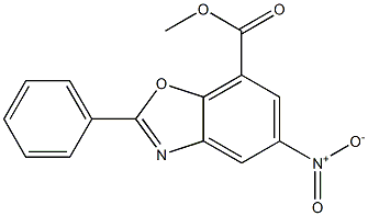 5-硝基-2-苯基苯并[D]噁唑-7-甲酸甲酯, 139390-61-7, 结构式