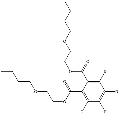 邻苯二甲酸二(2-丁氧基)乙酯-D4,1398065-96-7,结构式