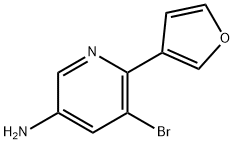 1399480-18-2 3-Amino-5-bromo-6-(3-furyl)pyridine