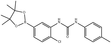4-氯-3-(对甲苯基脲基)苯硼酸频哪醇酯,1400225-39-9,结构式