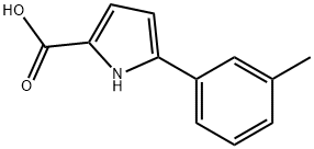 5-(3-甲基苯基)-1H-吡咯-2-羧酸, 1400635-76-8, 结构式