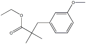 ethyl 3-(3-methoxyphenyl)-2,2-dimethylpropanoate Struktur