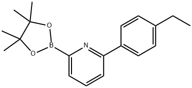 2-(4-ethylphenyl)-6-(4,4,5,5-tetramethyl-1,3,2-dioxaborolan-2-yl)pyridine Structure