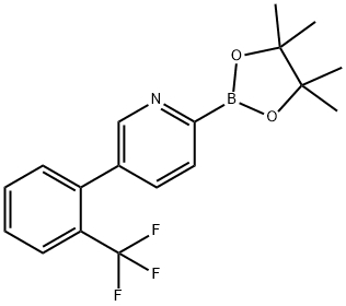 5-(2-Trfluoromethylphenyl)pyridine-2-boronic acid pinacol ester Struktur
