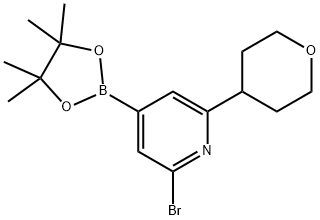 1402238-04-3 2-bromo-6-(tetrahydro-2H-pyran-4-yl)-4-(4,4,5,5-tetramethyl-1,3,2-dioxaborolan-2-yl)pyridine