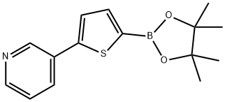 3-羟基-2,3-二甲基丁烷-2-基氢(5-(吡啶-3-基)噻吩-2-基)硼酸酯, 1402240-69-0, 结构式