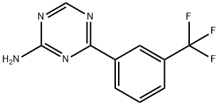 4-(3-Trifluoromethylphenyl)-1,3,5-triazin-2-amine, 1409868-50-3, 结构式