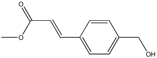 (E)-methyl 3-(4-(hydroxymethyl)phenyl)acrylate 结构式
