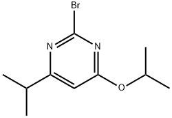 2-Bromo-4-(iso-propoxy)-6-(iso-propyl)pyrimidine Struktur