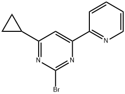 2-bromo-4-(pyridin-2-yl)-6-cyclopropylpyrimidine|