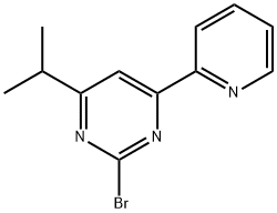 2-Bromo-4-(pyridin-2-yl)-6-(iso-propyl)pyrimidine Structure