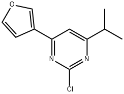 2-Chloro-4-(3-furyl)-6-(iso-propyl)pyrimidine|