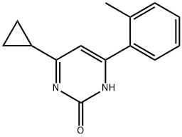 2-Hydroxy-4-(2-tolyl)-6-cyclopropylpyrimidine Structure