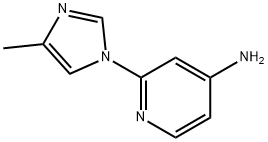 2-(4-METHYL-1H-IMIDAZOL-1-YL)PYRIDIN-4-AMINE Structure