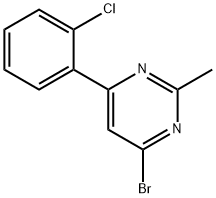 4-bromo-6-(2-chlorophenyl)-2-methylpyrimidine, 1412956-18-3, 结构式