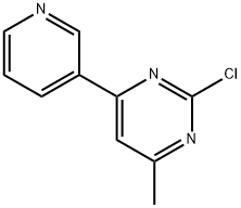 2-Chloro-4-(pyridin-3-yl)-6-methylpyrimidine 结构式