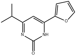 2-Hydroxy-4-(2-furyl)-6-(iso-propyl)pyrimidine,1412959-67-1,结构式
