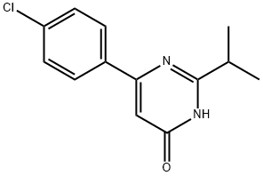 4-Hydroxy-6-(4-chlorophenyl)-2-(iso-propyl)pyrimidine Structure