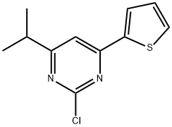 2-Chloro-4-(2-thienyl)-6-(iso-propyl)pyrimidine Structure