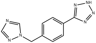 5-(4-((1H-1,2,4-triazol-1-yl)methyl)phenyl)-1H-tetrazole, 1414783-10-0, 结构式