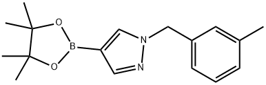 1-(3-Methylbenzyl)-4-(4,4,5,5-tetramethyl-1,3,2-dioxaborolan-2-yl)-1H-pyrazole Struktur