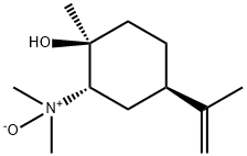 Cyclohexanol, 2-(dimethyloxidoamino)-1-methyl-4-(1-methylethenyl)-, (1S,2S,4R)- Struktur