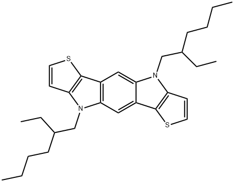 4,9-bis(2-ethylhexyl)-4,9-dihydrothieno[2',3':4,5] pyrrolo[2,3-f]thieno[3,2-b]indole Structure