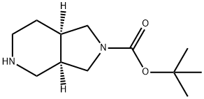 (3AR,7AR)-八氢-2H-吡咯并[3,4-C]吡啶-2-羧酸叔丁酯 结构式