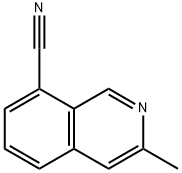 3-METHYLISOQUINOLINE-8-CARBONITRILE,1416714-28-7,结构式