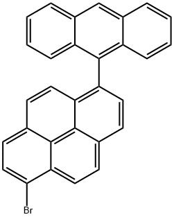6-(9-蒽)-1-溴-1,8-二氢芘,1416893-92-9,结构式