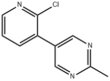 2-Chloro-3-(2-methylpyrimidin-5-yl)pyridine Struktur