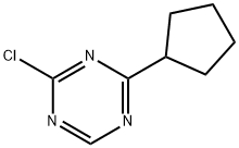 2-Chloro-4-(cyclopentyl)-1,3,5-triazine 结构式