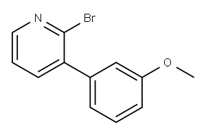 2-Bromo-3-(3-methoxyphenyl)pyridine 结构式