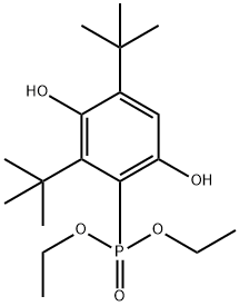 2,4-二叔丁基-3,6-二羟基苯基膦酸二乙酯,1420992-01-3,结构式