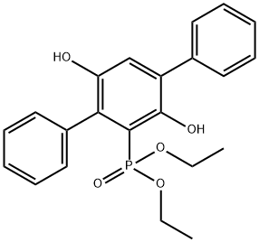 2,5-二羟基-3,6-二苯基苯基膦酸二乙酯,1420992-02-4,结构式