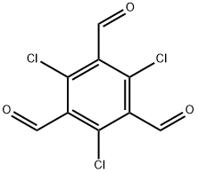 2,4,6-Trichloro-benzene-1,3,5-tricarbaldehyde Structure