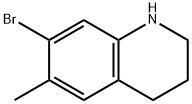 7-bromo-6-methyl-1,2,3,4-tetrahydroquinoline Struktur
